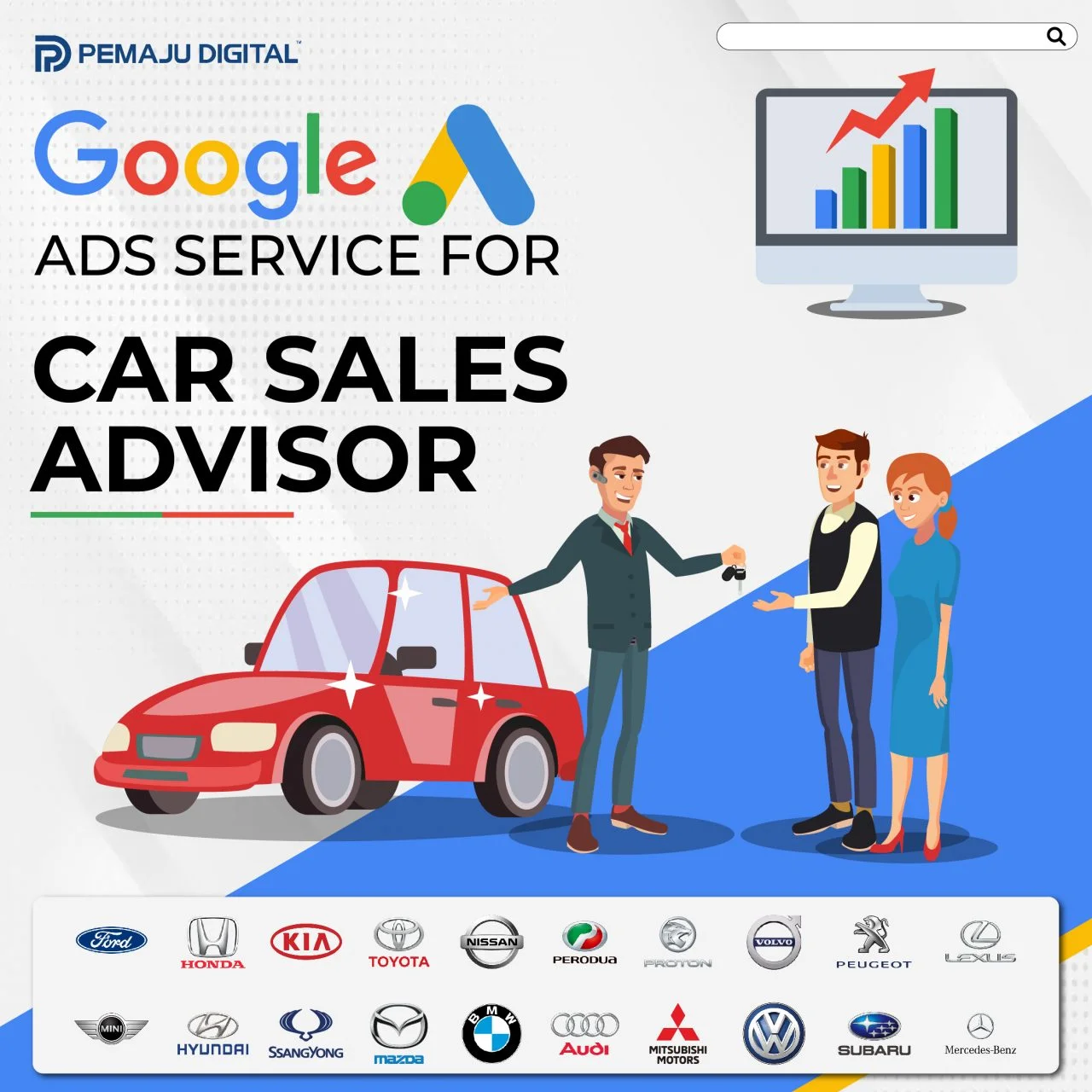 We will do Google Ads for Car Sales Advisor