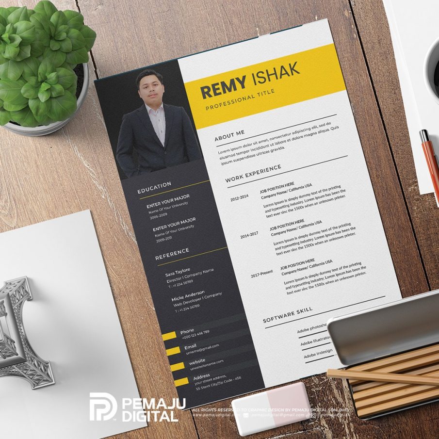 Resume Portfolio Design by Pemaju Digital