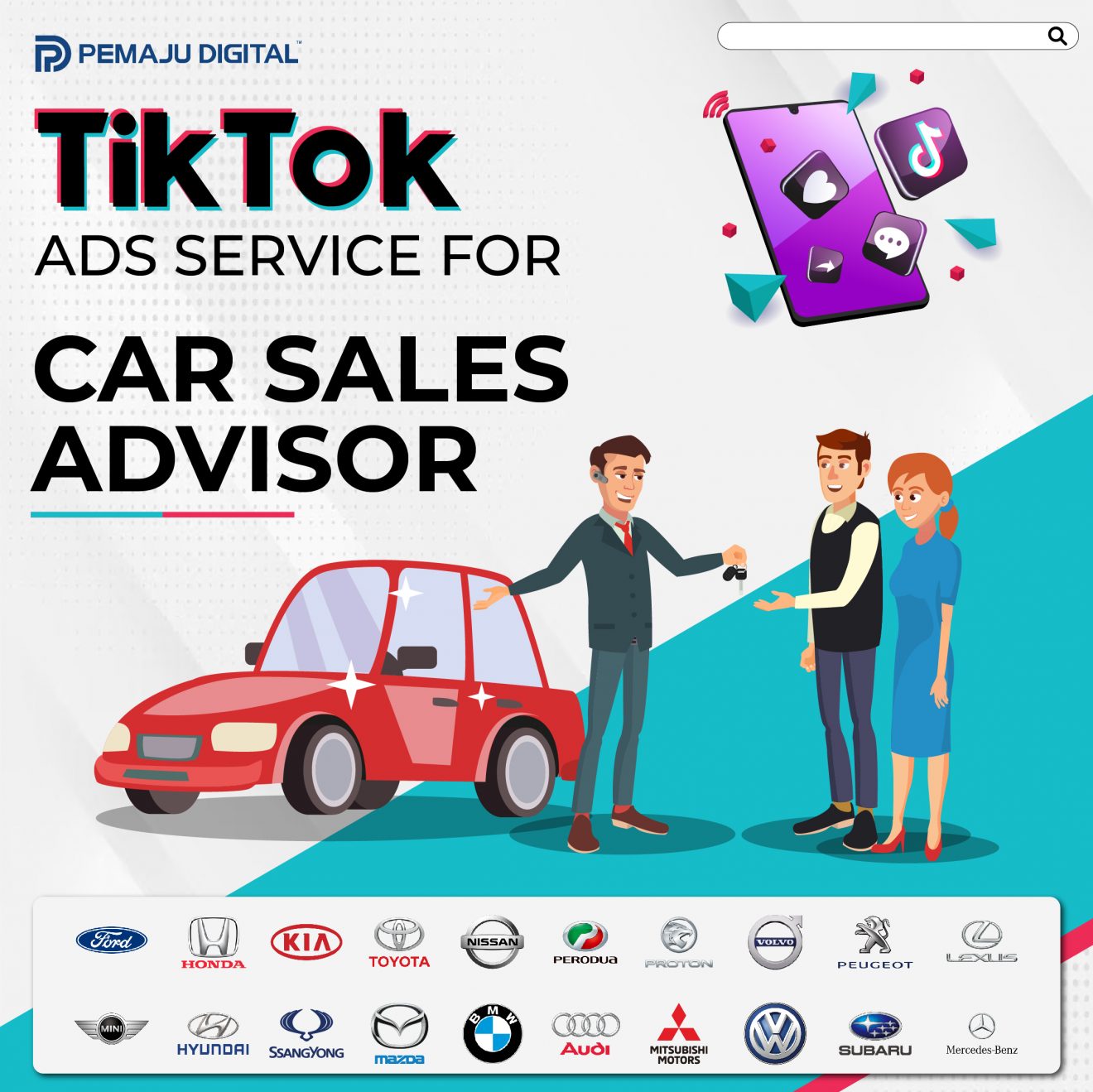 We will do TikTok Ads for Car Sales Advisor - Pemaju Digital