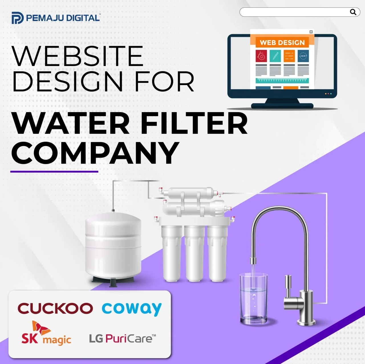 We will design awesome website for Water Filter Agent in 2 days