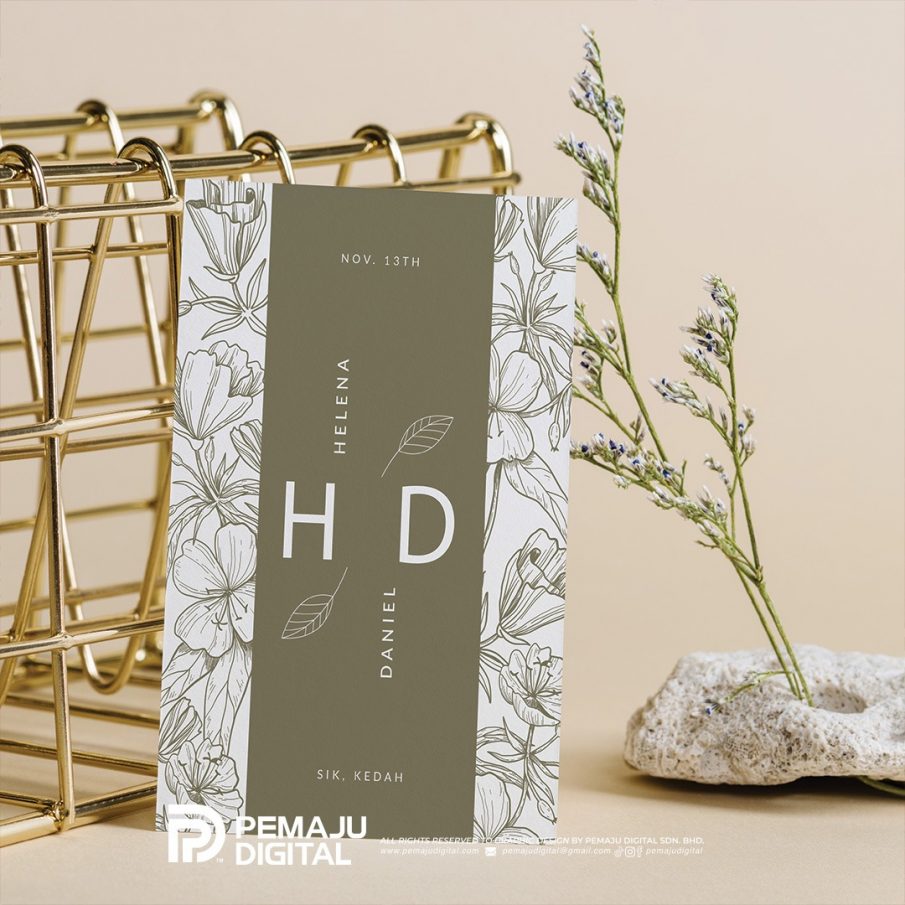 Wedding Invitation Card Design by Pemaju Digital