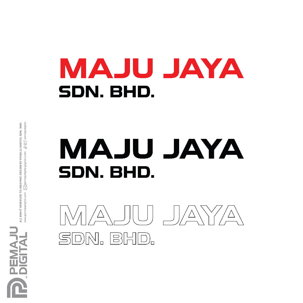 Maju Jaya Sdn Bhd Corporate Identity Pemaju Digital