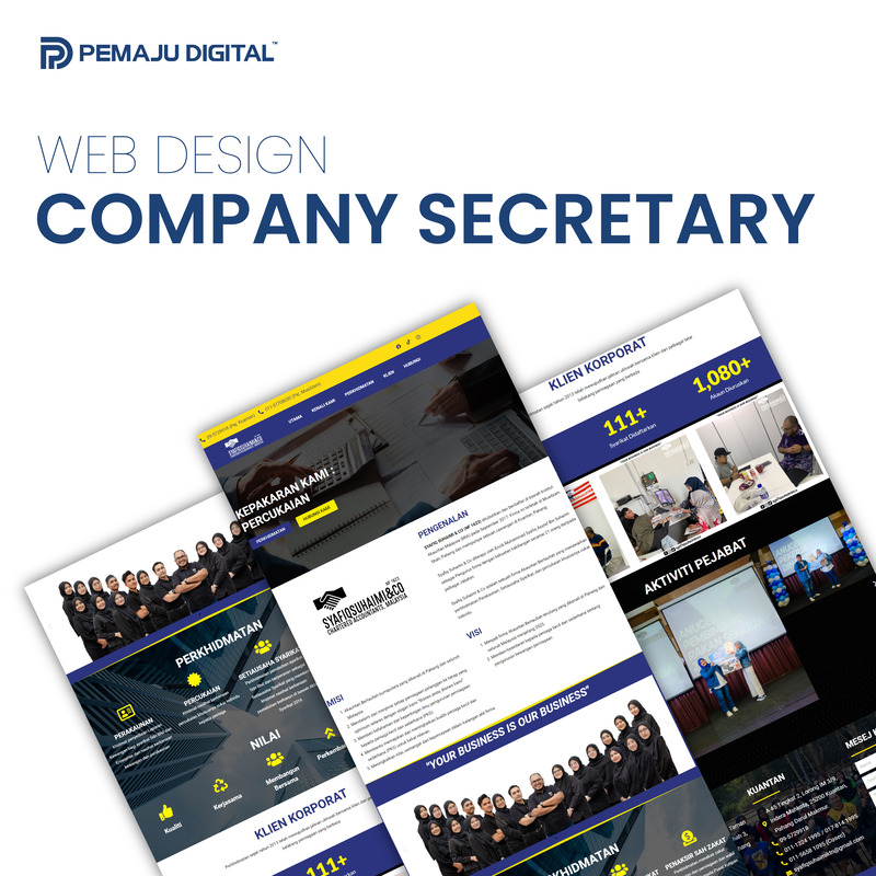 Web Design & Development - Company Secretary
